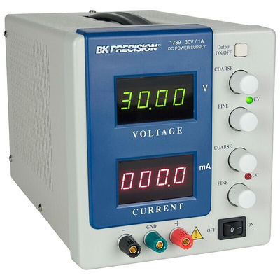 BK Precision Digital Bench Power Supply, 30V, 1A, 1-Output, 30W