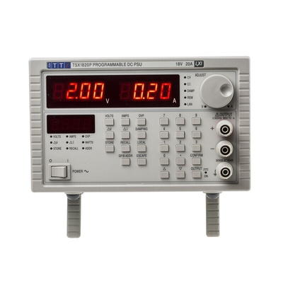 Aim-TTi TSX Series Digital Bench Power Supply, 0 → 18V, 0 → 20A, 1-Output, 360W