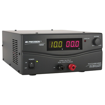 BK Precision Digital Bench Power Supply, 3 → 15V, 40A, 1-Output - RS Calibrated