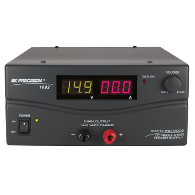 BK Precision Digital Bench Power Supply, 3 → 15V, 40A, 1-Output - RS Calibrated