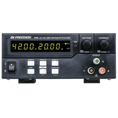 BK Precision Digital Bench Power Supply, 0 → 42V, 20A, 1-Output, 320W - UKAS Calibrated