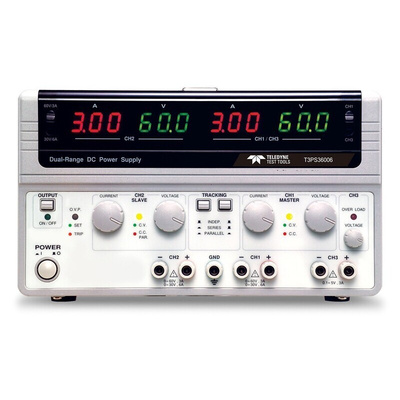 Teledyne LeCroy T3PS Series Digital Bench Power Supply, 0.1 → 5V, 0 → 3A, 3-Output, 375W