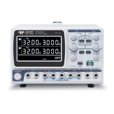 Teledyne LeCroy T3PS Series Digital Bench Power Supply, 0 → 32V, 0 → 3A, 4-Output, 212W