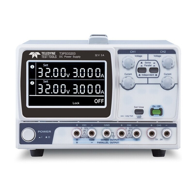 Teledyne LeCroy T3PS Series Digital Bench Power Supply, 0 → 32V, 0 → 3A, 3-Output, 217W