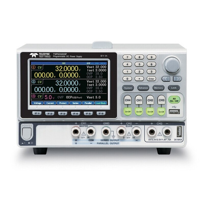 Teledyne LeCroy T3PS Series Digital Bench Power Supply, 0 → 32V, 0 → 3A, 3-Output, 0 → 50W