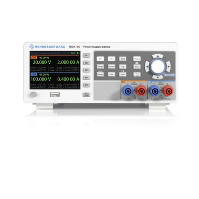 Rohde & Schwarz NGA100 Series Bench Power Supply, 0 → 100V, 2A, 2-Output, 80W