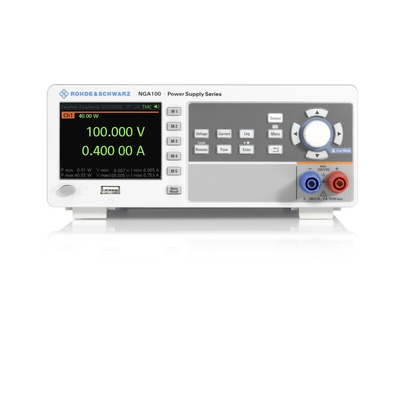 Rohde & Schwarz NGA100 Series Bench Power Supply, 0 → 100V, 2A, 1-Output, 40W - RS Calibrated