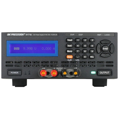 BK Precision Bench Power Supply, 0 → 20 V, 5 A, 10 A, 2-Output, 100 W