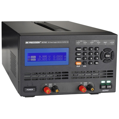 BK Precision Bench Power Supply, 0 → 70 V, 1.5 A, 3 A, 2-Output, 210 W