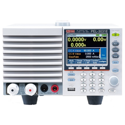 RS PRO Electronic DC Load, 3 → 300 W, 1 → 150 V, 0 → 60 A