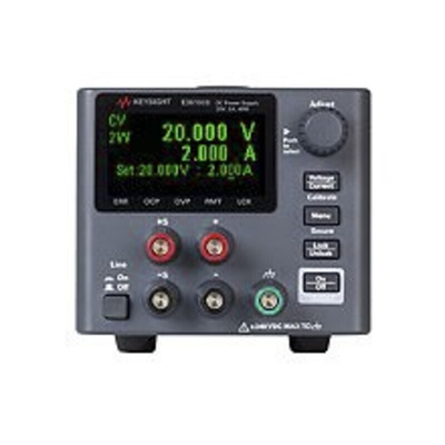 Keysight Technologies E36100B Series Digital Bench Power Supply, 20V, 2A, 1-Output, 40W - UKAS Calibrated