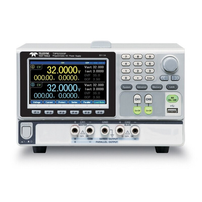 Teledyne LeCroy T3PS Series Digital Bench Power Supply, 0 → 32V, 0 → 3A, 2-Output, 0 → 50W