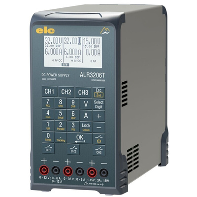 ELC Digital Bench Power Supply, 0 → 32V, 3A, 3-Output, 400W