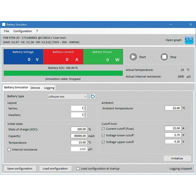 EA Elektro-Automatik Software for Use with EA-PSB 9000, EA-PSB 10000