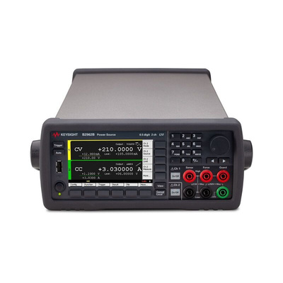 Keysight Technologies B2962B Series Source Meter, 100 nV → 210 V, 2-Channel, 3 A, 31.8 W Output
