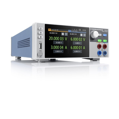 Rohde & Schwarz NGL200 Series Bench Power Supply Bundle, 0 → 20V, 3 A, 6 A, 2-Output, 120W