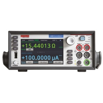 Keithley 2400 Series Source Meter, ±20 mV → ±200 V, 1-Channel, ±10 nA → ±1 A, 20 W Output