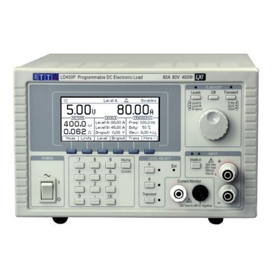 Aim-TTi LD400 Series Series Electronic Load, 0 → 400 W, 0 → 80 V, 0 → 80 A