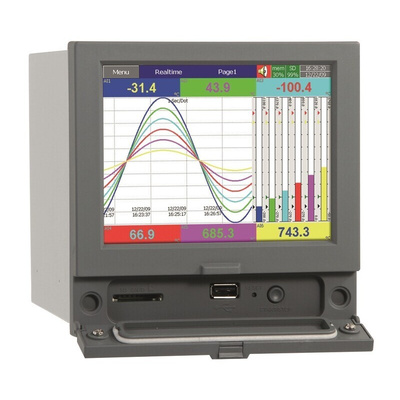 Pyro Controle 6 Input Channels, 0 Output Channels, Graphical Chart Recorder Measures Humidity, Temperature