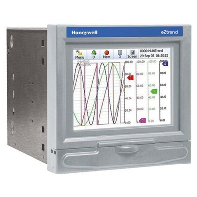 Honeywell 43-TV-03-18, 12 Input Channels, Graphical Chart Recorder Measures Current, Resistance, Temperature, Voltage