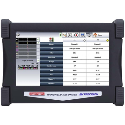 Sefram DAS 30 Data Logger for Active, Counter, Crest Factor, Frequency, Mean Value, Peak Value, Power Factor (cos f),