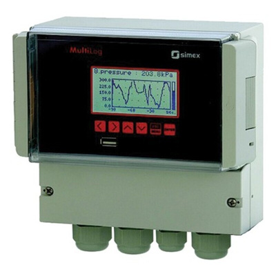 Simex SRD N16A, 8 Input Channels, 2 Output Channels, Graphical Chart Recorder Measures Current