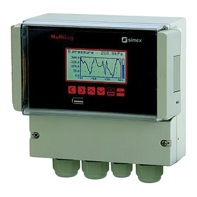 Simex SRD N16A, 8 Input Channels, 2 Output Channels, Graphical Chart Recorder Measures Current