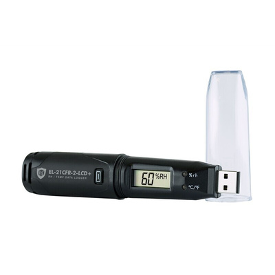 Lascar EL-21CFR-2-LCD+ Temperature & Humidity Data Logger, USB