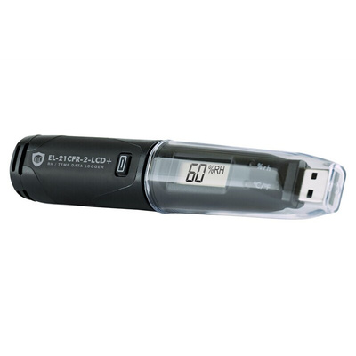 Lascar EL-21CFR-2-LCD+ Temperature & Humidity Data Logger, USB