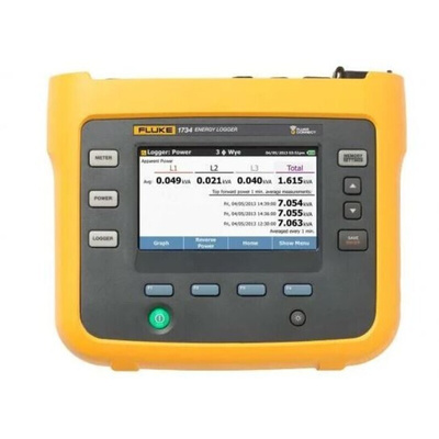 Fluke 1732/B Three Phase Power Energy Monitor & Logger, Bluetooth, USB A, USB Mini, Wi-Fi