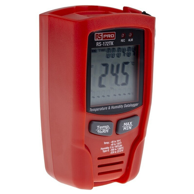 RS PRO RS-172TK Temperature & Humidity Data Logger, USB
