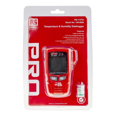 RS PRO RS-172TK Temperature & Humidity Data Logger, USB