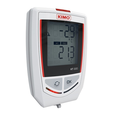 KIMO KT220-O Temperature & Humidity Temperature Monitor, USB - RS Calibration