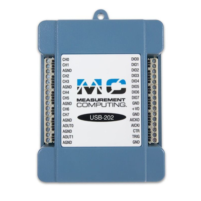 Digilent MCC USB-205 Data Acquisition, 8 Single Ended Channel(s), USB, 500ksps, 12 bit