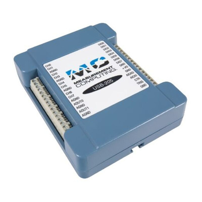 Digilent MCC USB-205 Data Acquisition, 8 Single Ended Channel(s), USB, 500ksps, 12 bit