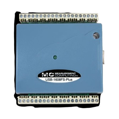Digilent MCC USB-1608FS-Plus Data Acquisition, 8 SE simultaneous analog inputs Channel(s), USB, 100ksps, 16 bit