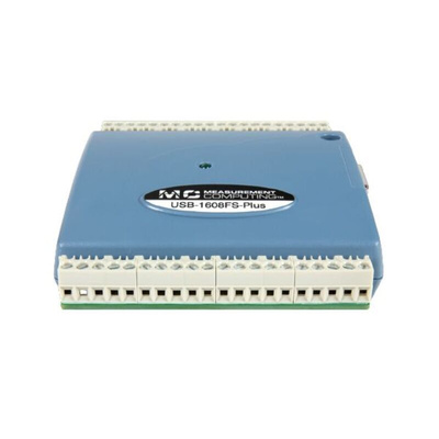 Digilent MCC USB-1608FS-Plus Data Acquisition, 8 SE simultaneous analog inputs Channel(s), USB, 100ksps, 16 bit