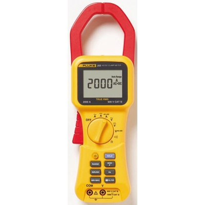 Fluke 355 Clamp Meter, 2000A dc, Max Current 2000A ac CAT III 1000V With RS Calibration