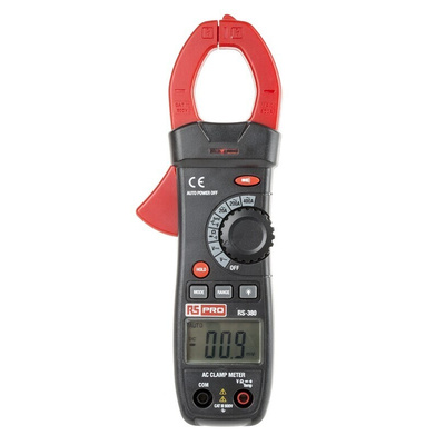 RS PRO RS380 Clamp Meter, Max Current 400A ac CAT III 600 V With RS Calibration