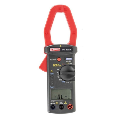 RS PRO IPM3000N Clamp Meter, Max Current 999.9A ac With RS Calibration