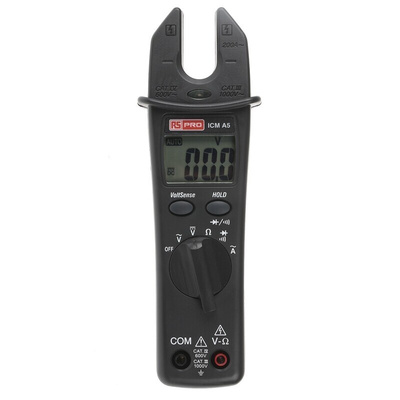 RS PRO ICMA5 Clamp Meter, Max Current 200A ac CAT III 1000 V, CAT IV 600 V