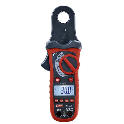 RS PRO Clamp Meter, 80A dc, Max Current 80A ac CAT III 600V