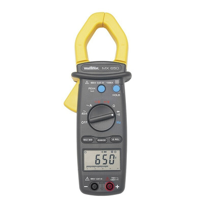Metrix MX0650-Z Clamp Meter, Max Current 1000A ac CAT III 600V With RS Calibration