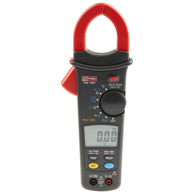 RS PRO IPM138N Clamp Meter, 600A dc, Max Current 600A ac CAT II 1000V With RS Calibration