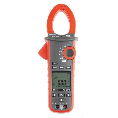 RS PRO 157B Clamp Meter Bluetooth, Max Current 1000A ac CAT III 1000V With RS Calibration