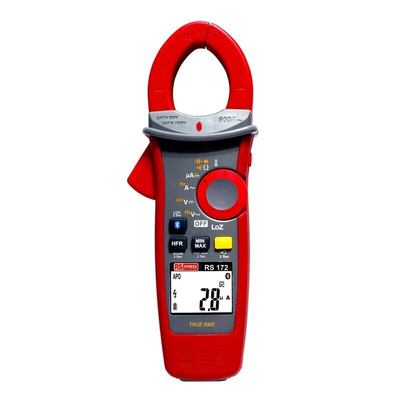 RS PRO Clamp Meter Bluetooth, Max Current 600A ac CAT III 1000V