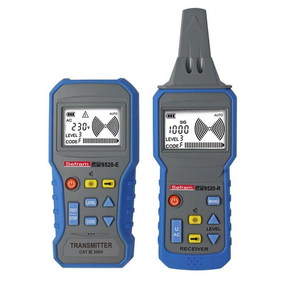 Sefram MW9520 Cable Tracer, Cable Detection Depth 2m CAT III - 450V, Maximum Safe Working Voltage 300V