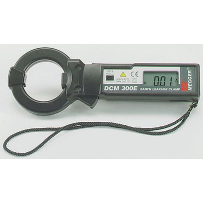 Megger DCM300E Clamp Meter, Max Current 300A ac CAT II 600 V, CAT III 500 V