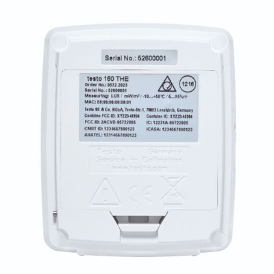 Testo 160 THE Temperature & Humidity Data Logger, Wi-Fi