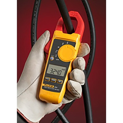 Fluke 324 Clamp Meter, Max Current 400A ac CAT III 600V With UKAS Calibration